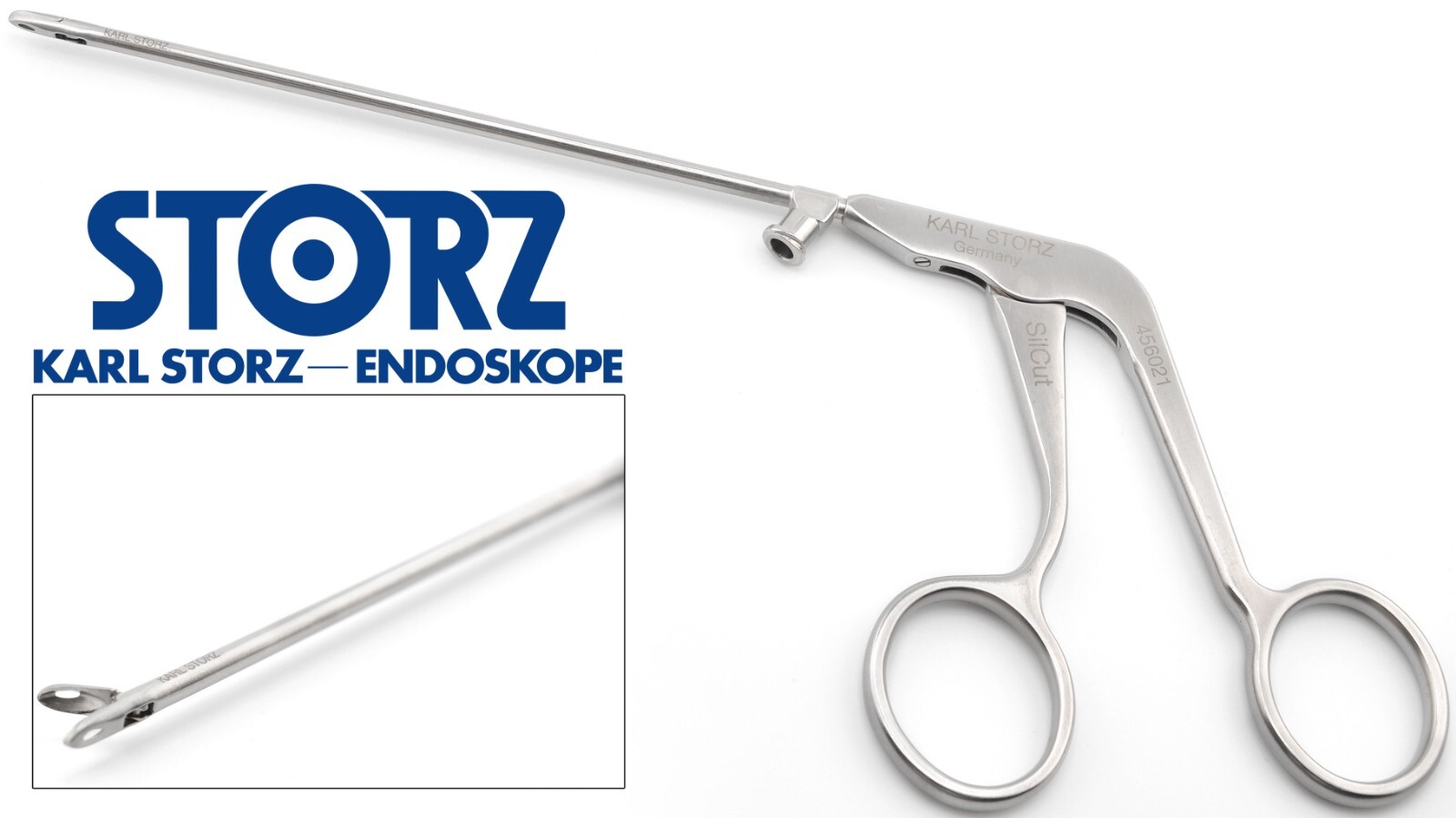 KARL STORZ 456021 SilCut Nasal Endoscopy Cutting grasping ENT Straight Forceps