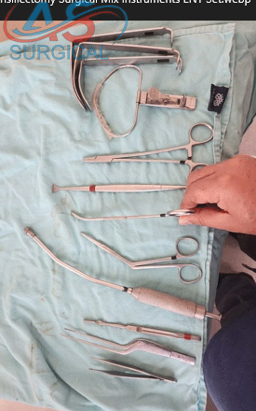 Tonsillectomy Surgical Mix Instruments ENT Set