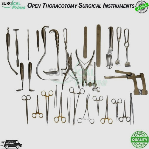 Open Thoracotomy Surgical Instruments Set of 35 pcs