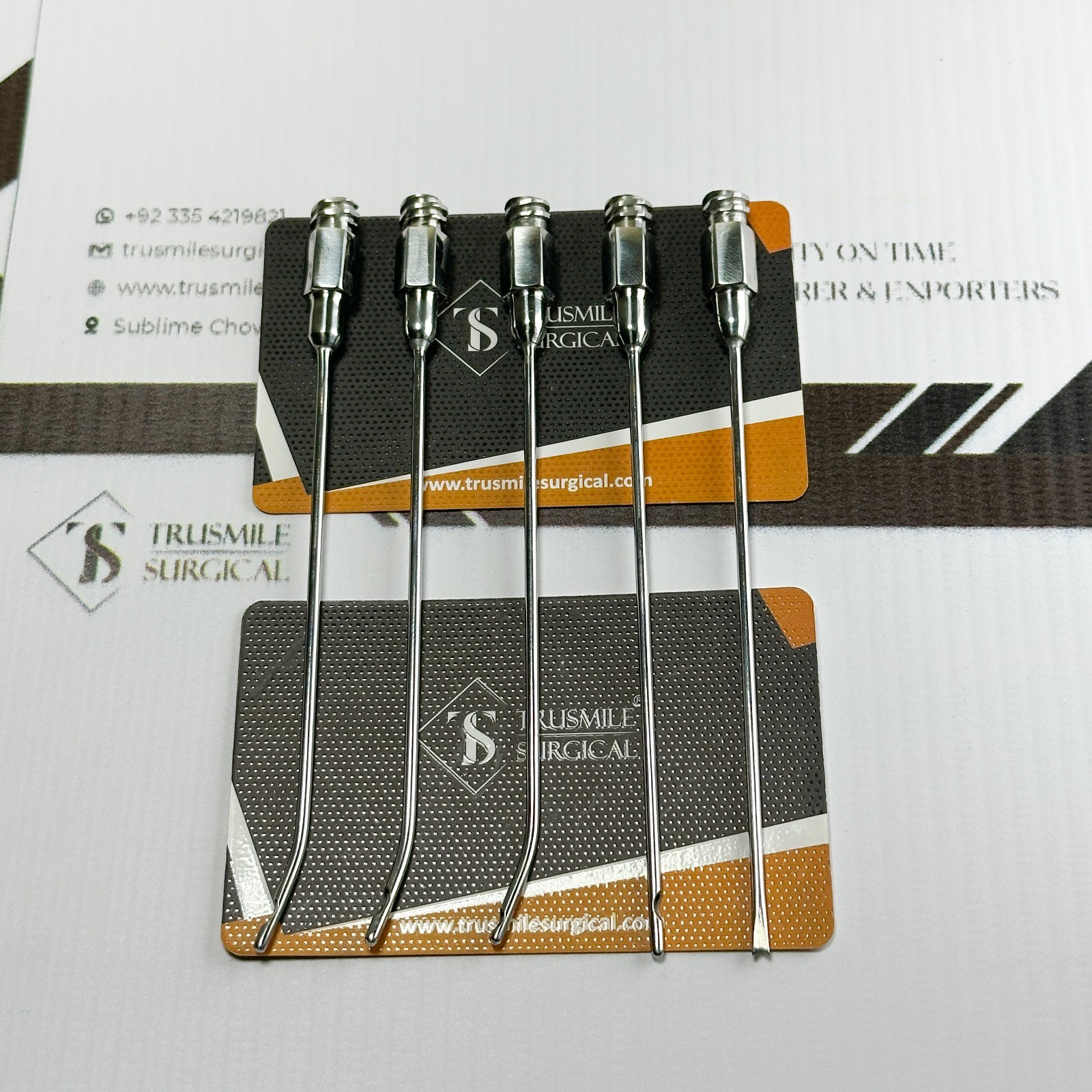 Fat Injecting Micro Cannulas Set – Straight, 0.7mm / 0.9mm / 1.2mm, 9.5cm Length