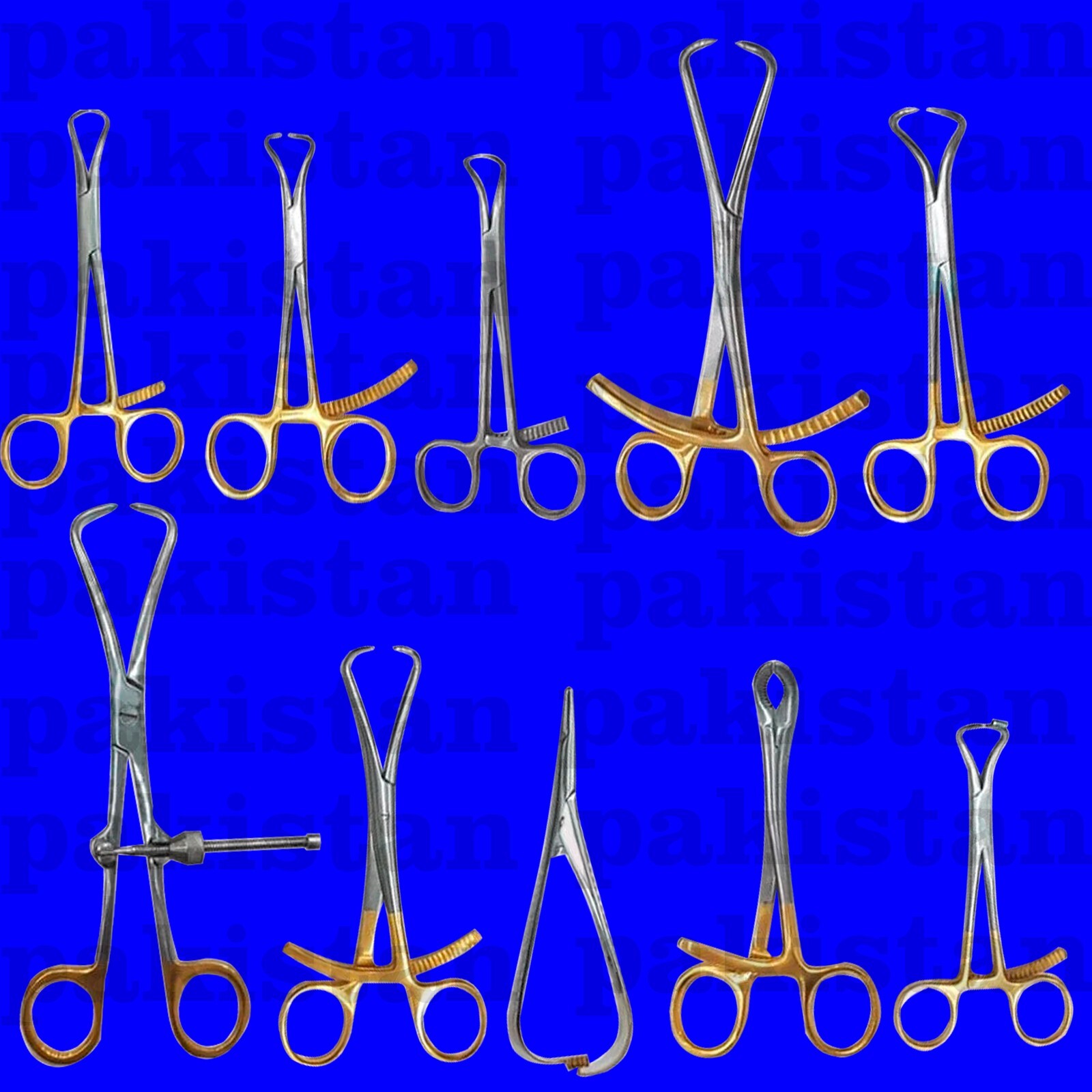 10 Pcs Forceps Bone Reduction Holding Clamps Orthopedic Surgical Instruments