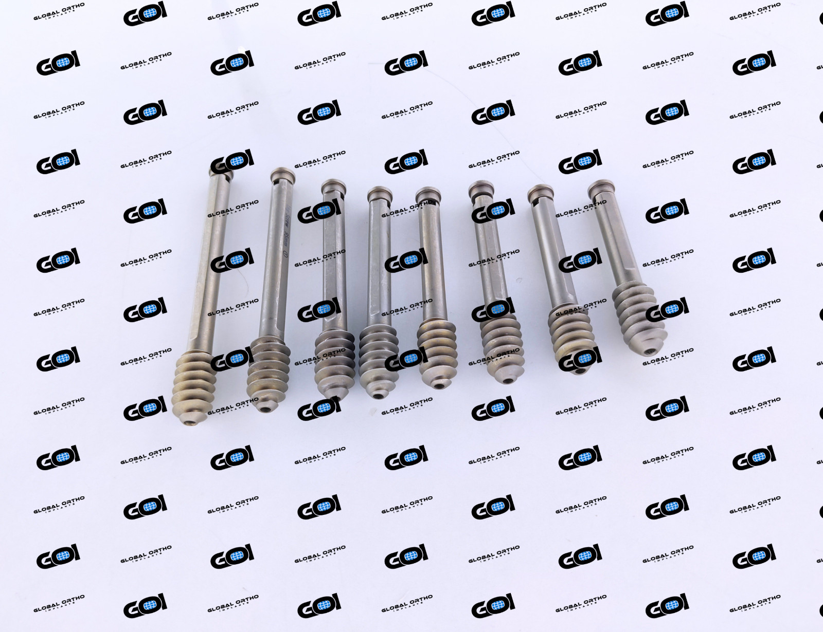DHS Compression Lag Screws 12.5mm Dia Hex 75-95mm Length 10 Pcs Titanium Grade V