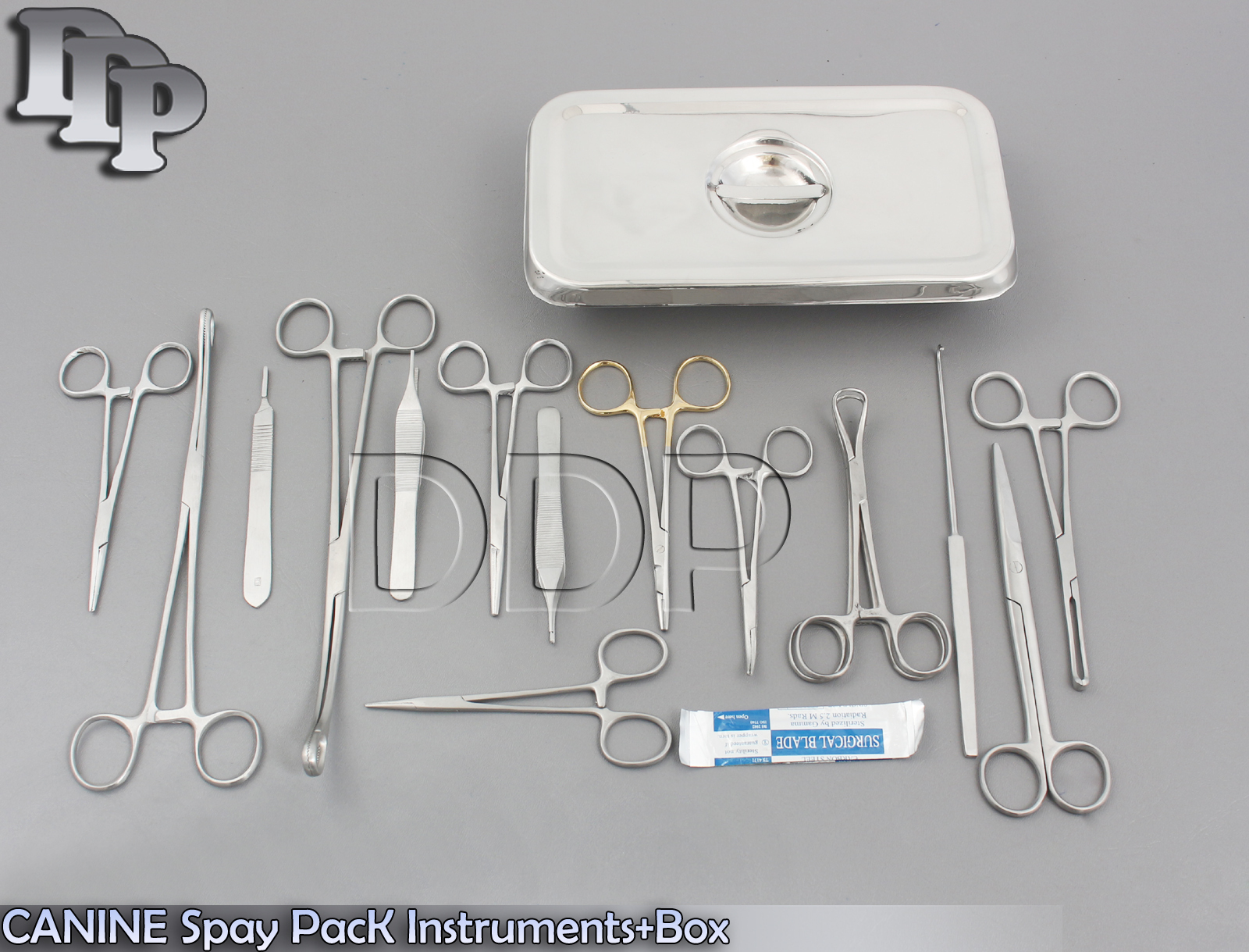 CANINE Spay Pack | 19 Instruments+Box Veterinary SURGICAL INSTRUMENTS DS-1069
