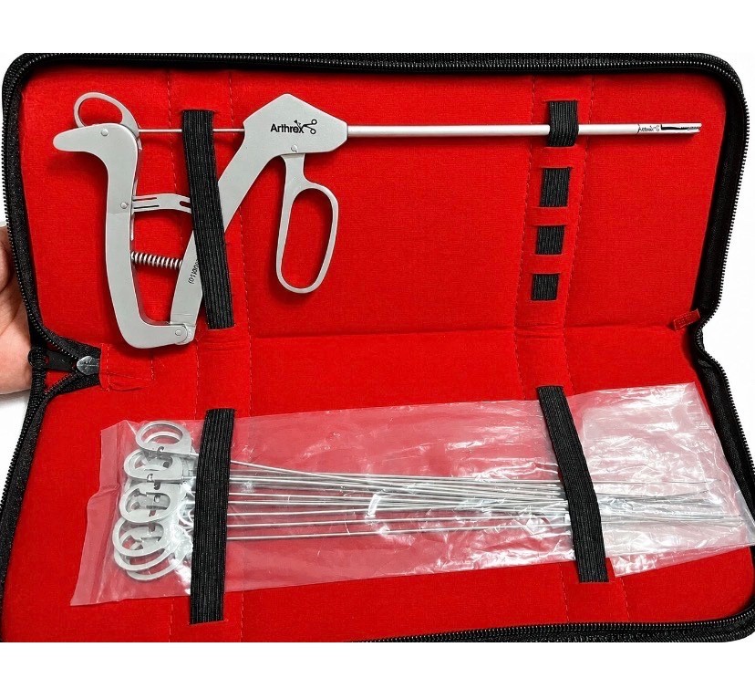 Arthrex AR-12990 knee scorpion suture passer with 6 needles arthroscopy surgical