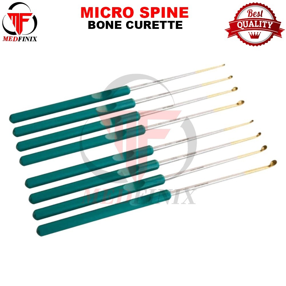 Micro Spine Bone Curettes Set Of 8 Pcs Surgical Orthopedic Instruments
