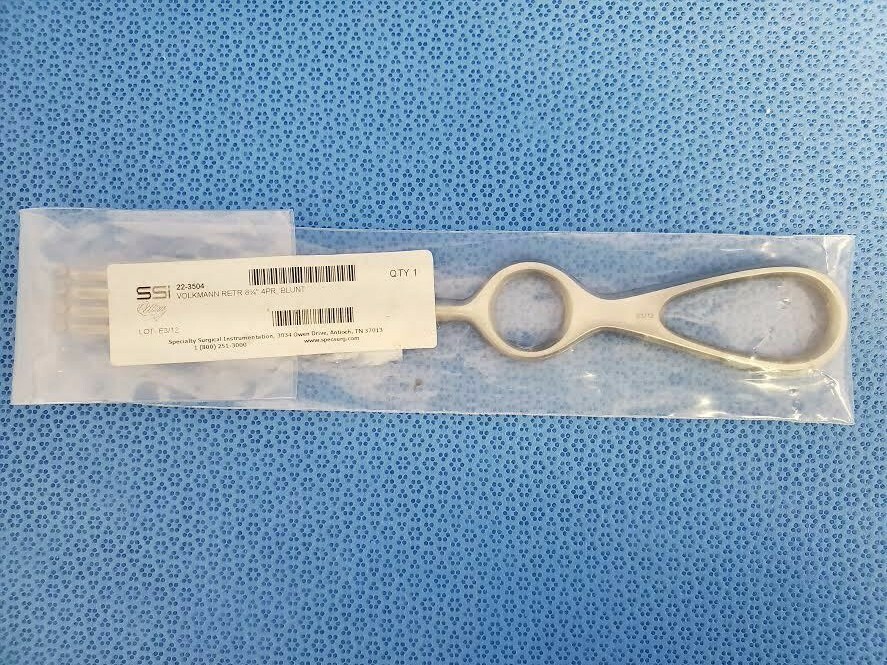 SSI Symmetry Surgical 22-3504 Volkmann Retractor Blunt 4 Prong 8 3/4″ ENT