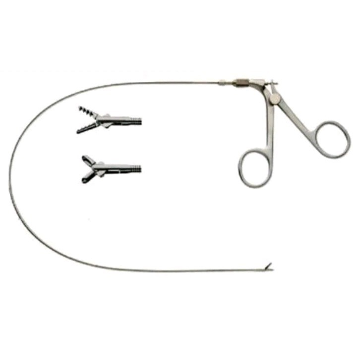 New Cystoscopy Flexible Grasping Forcep or Biopsy Double Action Jaw 7Fr x 60cm