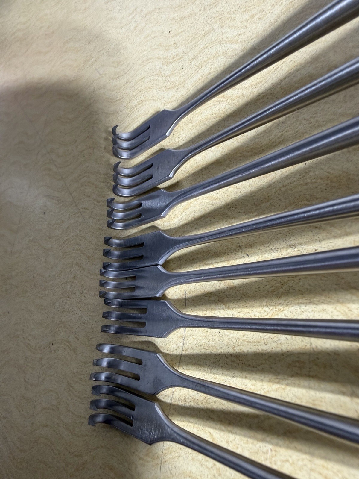 8 Pcs. Pilling 054590 625 Stainless Germany Retractor Tracheal 3 Sharp Prong