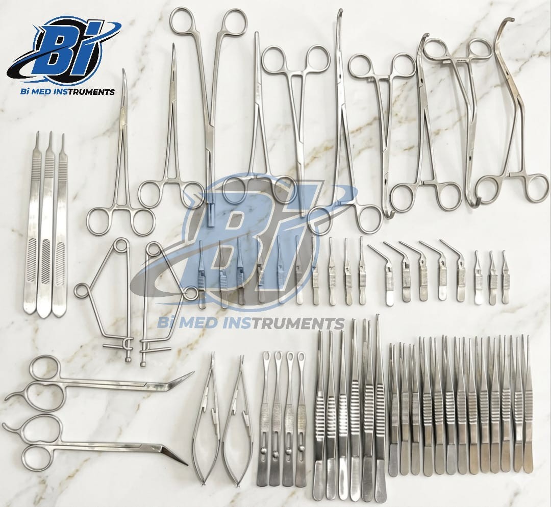 Major Vascular Surgery Set 61 PCs Specialty Surgical Instruments