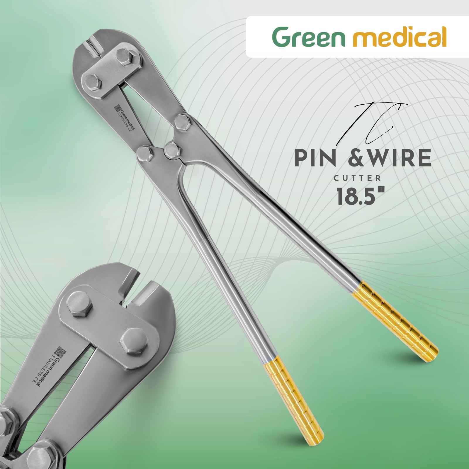T/C Pin & Wire Cutter 18.5″ | Heavy-Duty Orthopedic Instrument German Grade