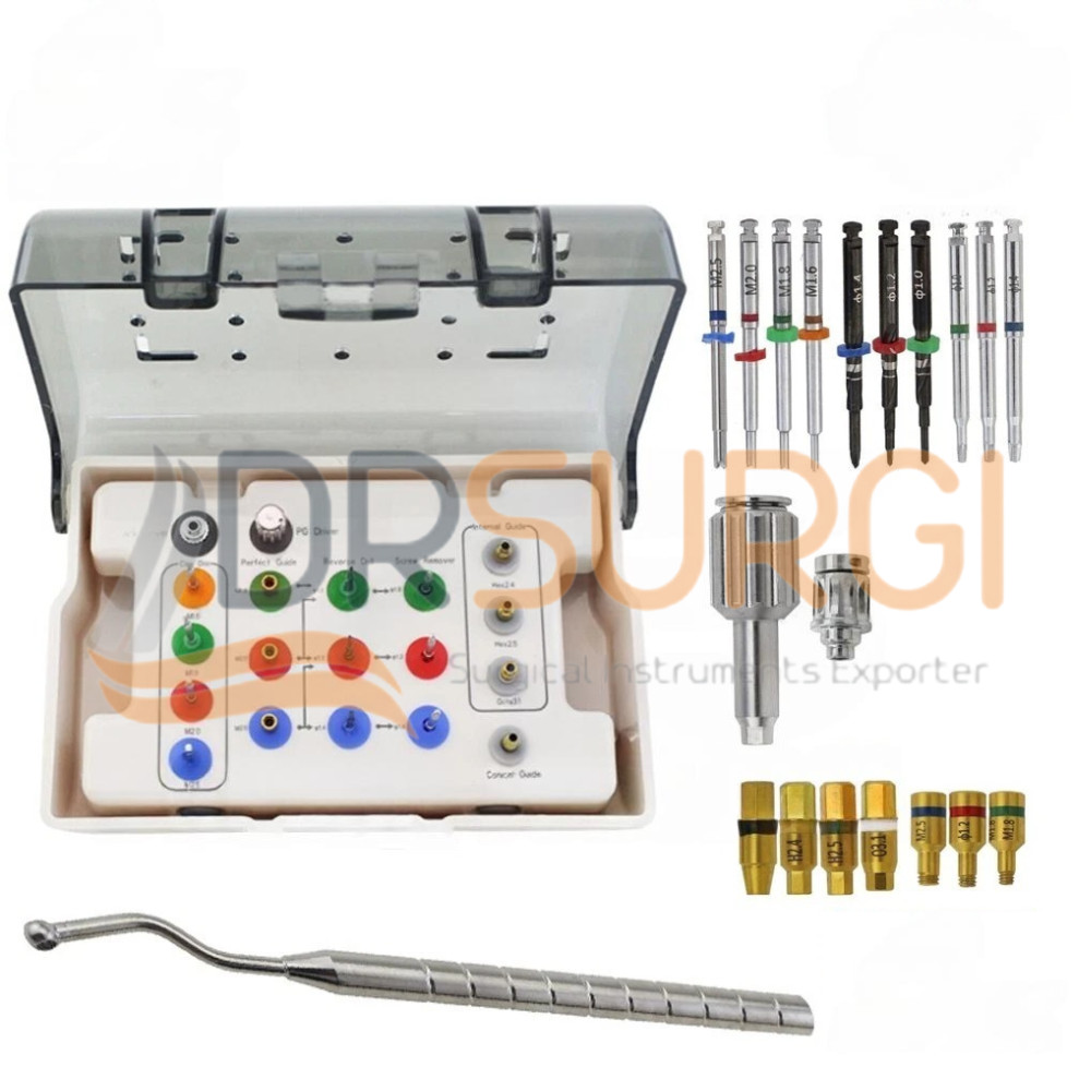 Dental Broken Screw Remover Surgery Kit Reverse Drill Guide Driver NeoBiotech