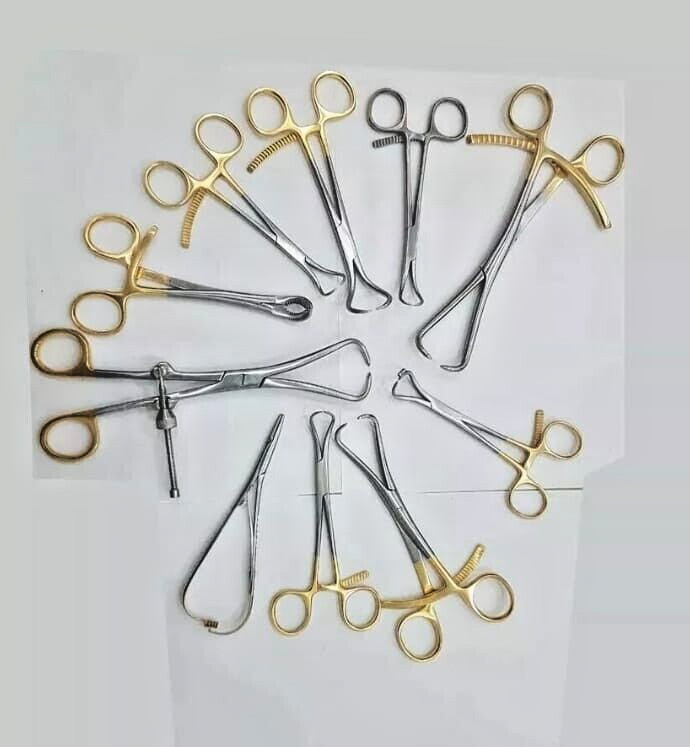 10 Pcs Forceps Bone Reduction Holding Clamps Orthopedic Surgical Instruments