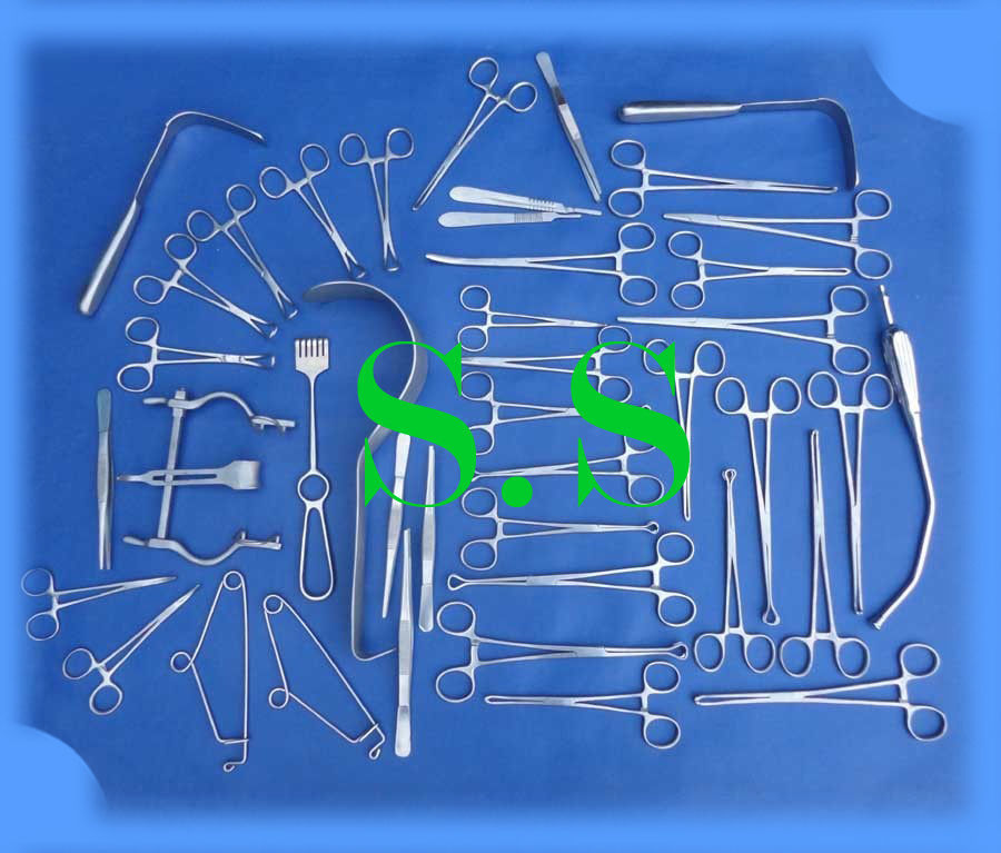 BASIC MAJOR GENERAL SET SURGICAL INSTRUMENTS 2 Sets DS-1021