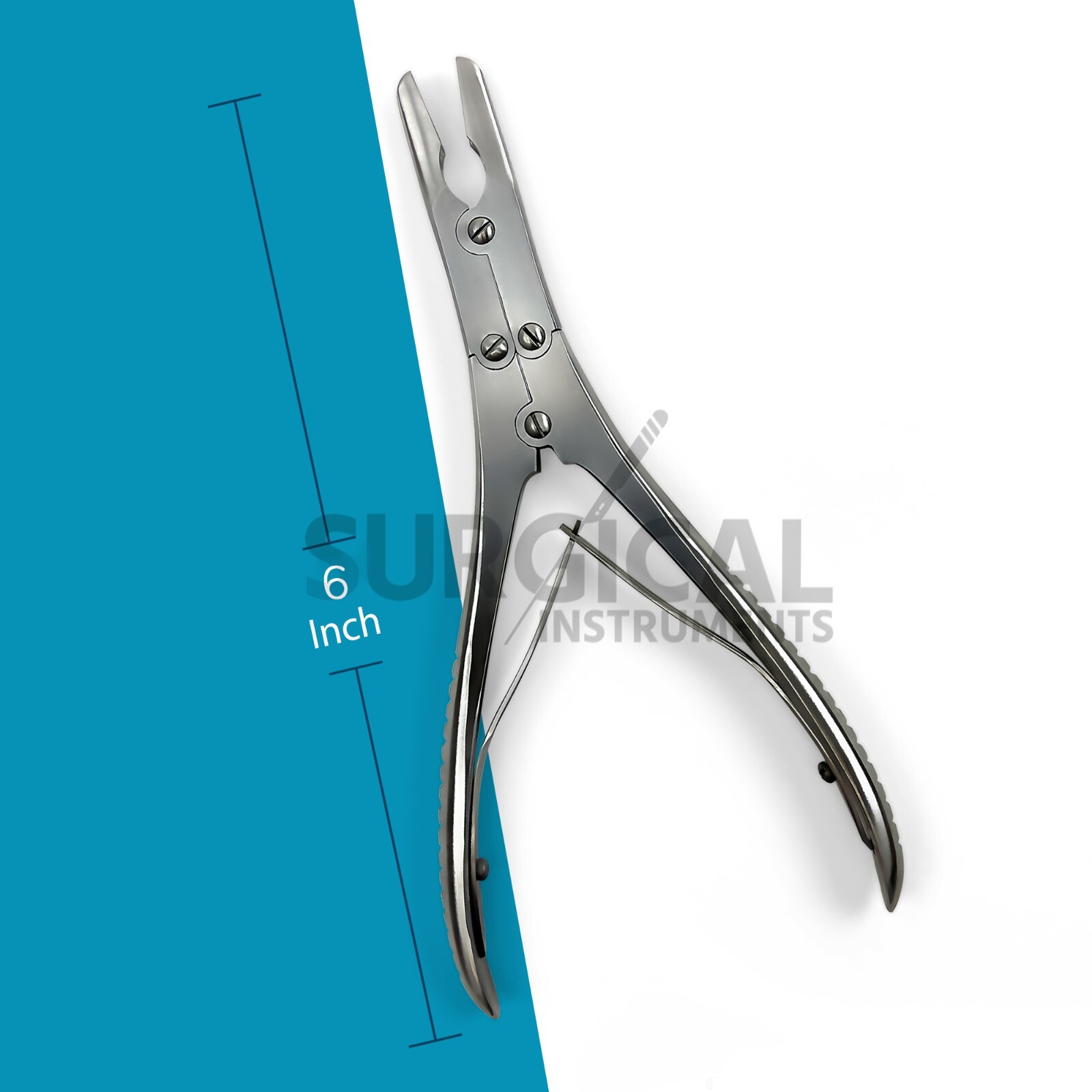 Double Action Bone Rongeur 6″ 15cm STRAIGHT JAW Surgical Orthopedic German Grade