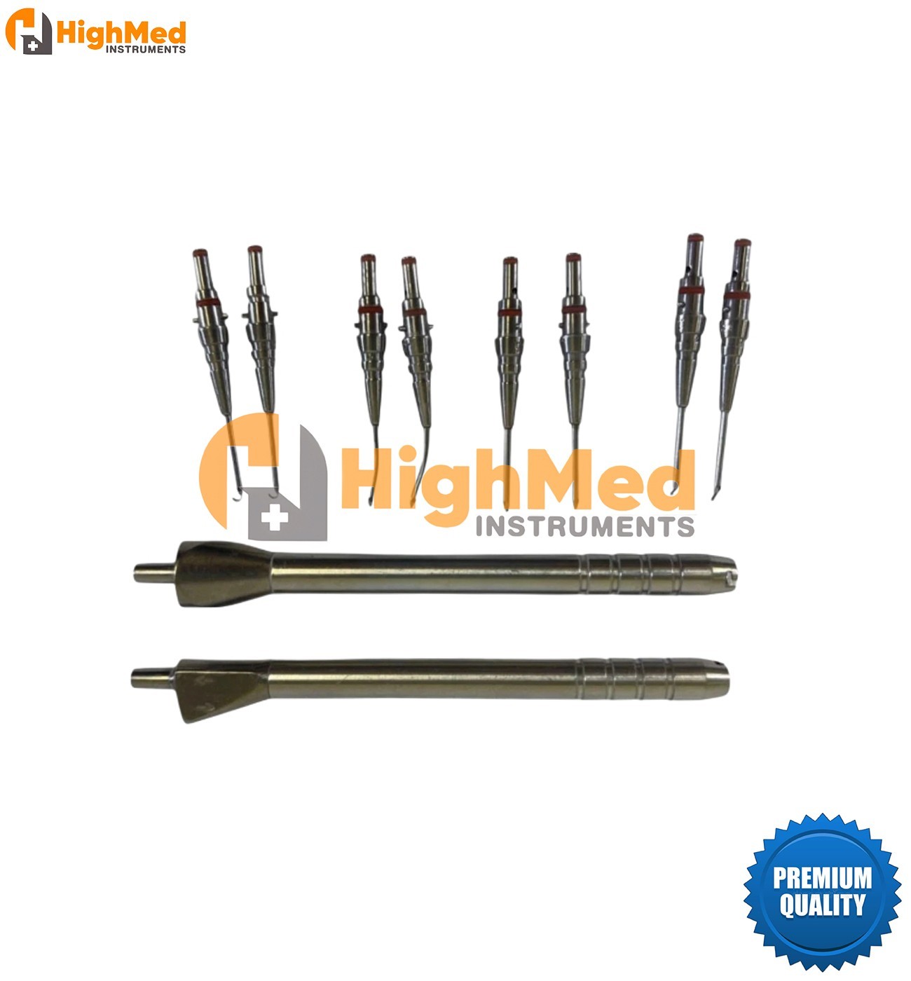 10 Piece I A Handpiece & Tips Set Ophthalmic Irrigation Aspiration Handpieces