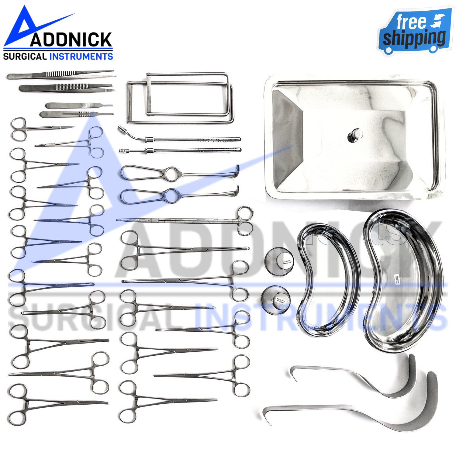 38 Pieces Appendectomy and Hernia Set General Surgery Medical Instruments