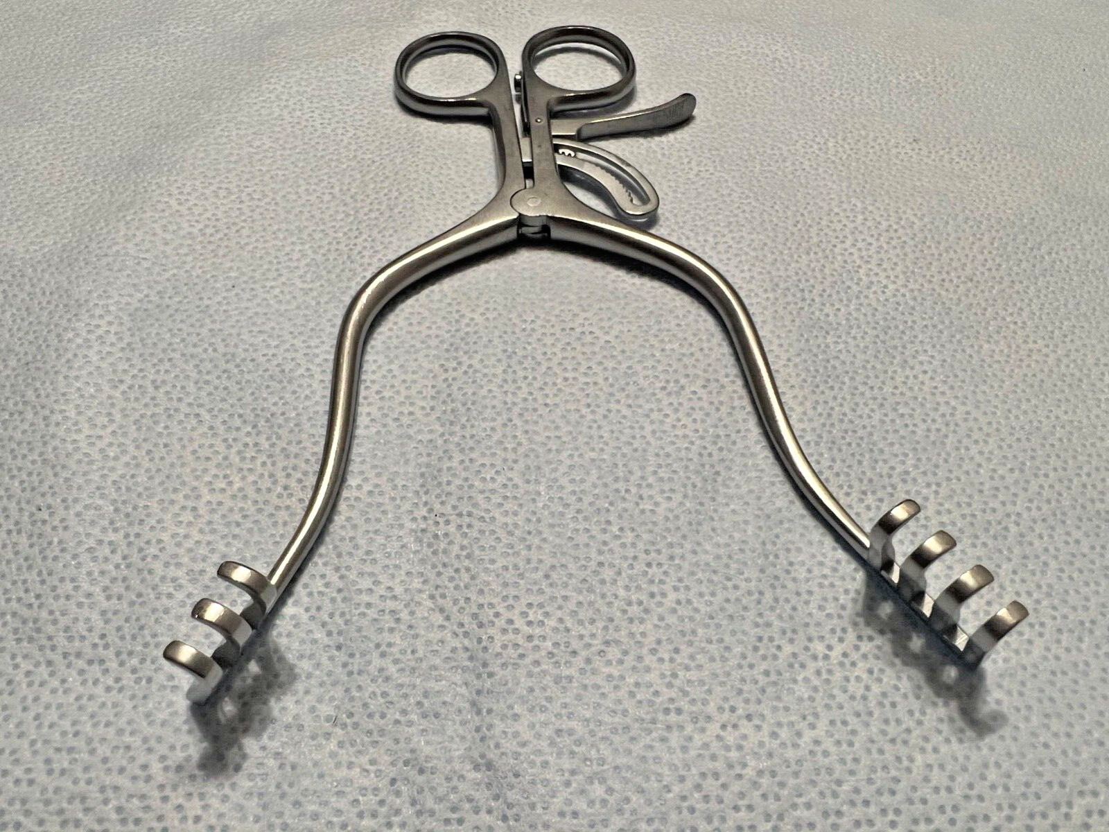 Aesculap BV75 Weitlaner Self Retaining Retractor 4×3 Prongs 6-1/2″ Length