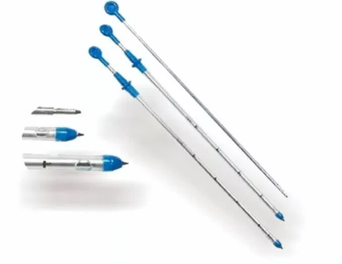 Thoracic trocar catheter for chest drainage , SET OF 5 PIECES free shipping