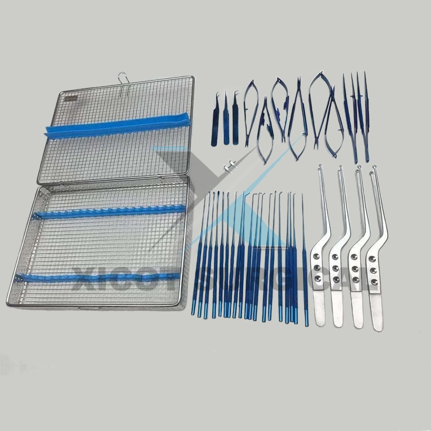 Micro surgery instruments set Neuro Surgical Titanium coated Instruments