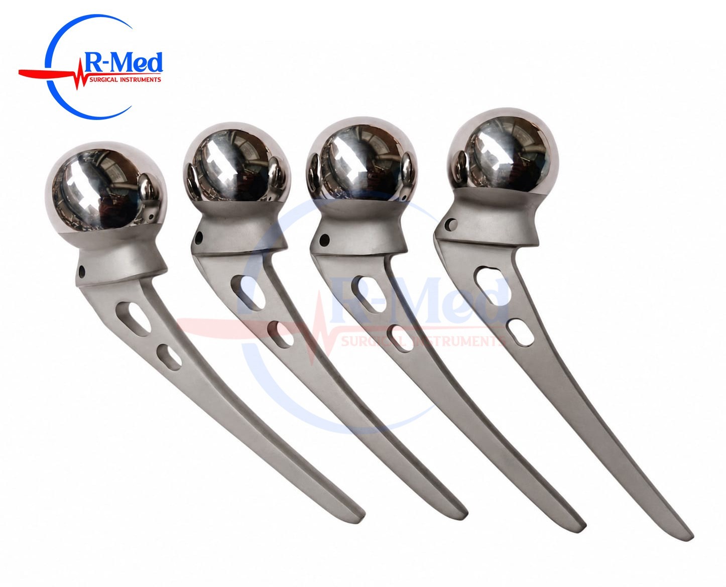 AMP Hip Prosthesis Orthopedic Instruments Set 42mm,43mm,44mm,45mm 4 Pieces Lot