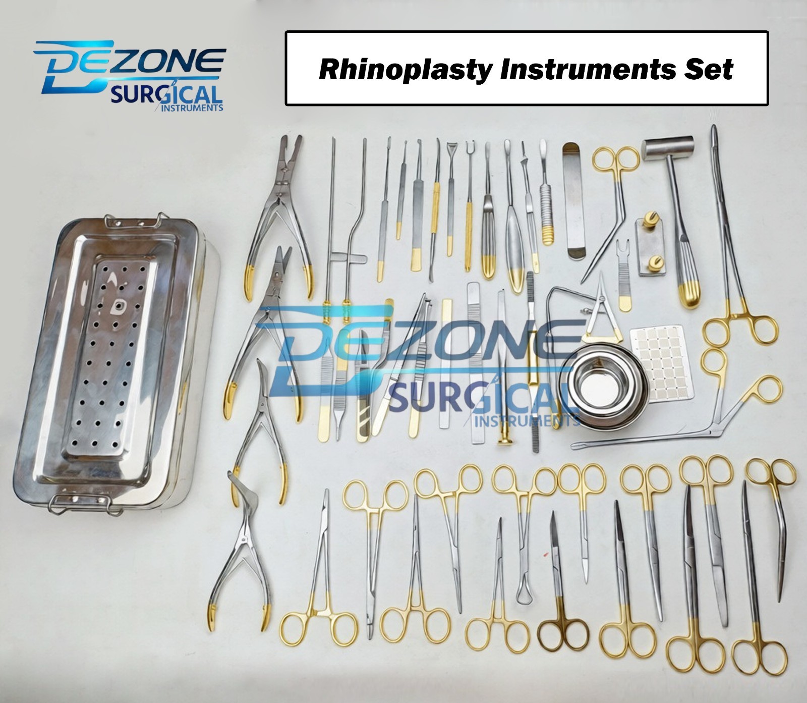 Rhinoplasty Instrument Set of 57 Pcs – Nose Surgery, Plastic Surgery Instruments