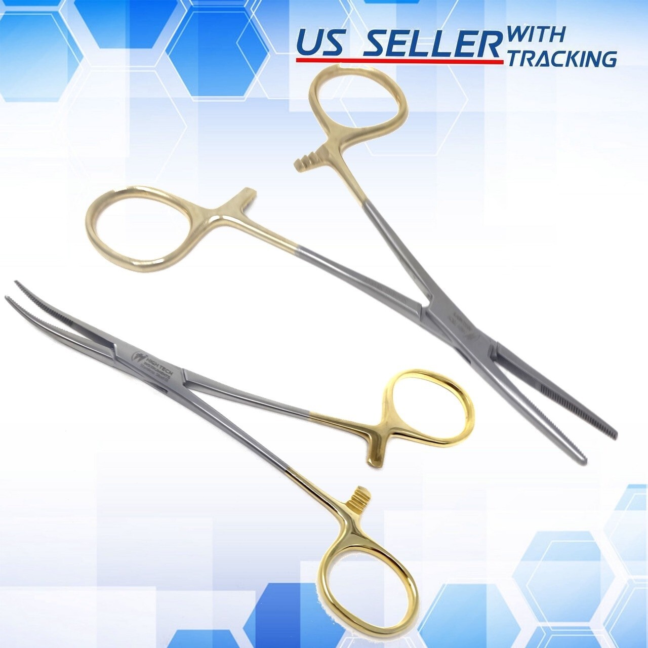 5.5″ Hemostat STR+CRV Kelly Veterinary Pliers Locking Clamp Forceps Surgical