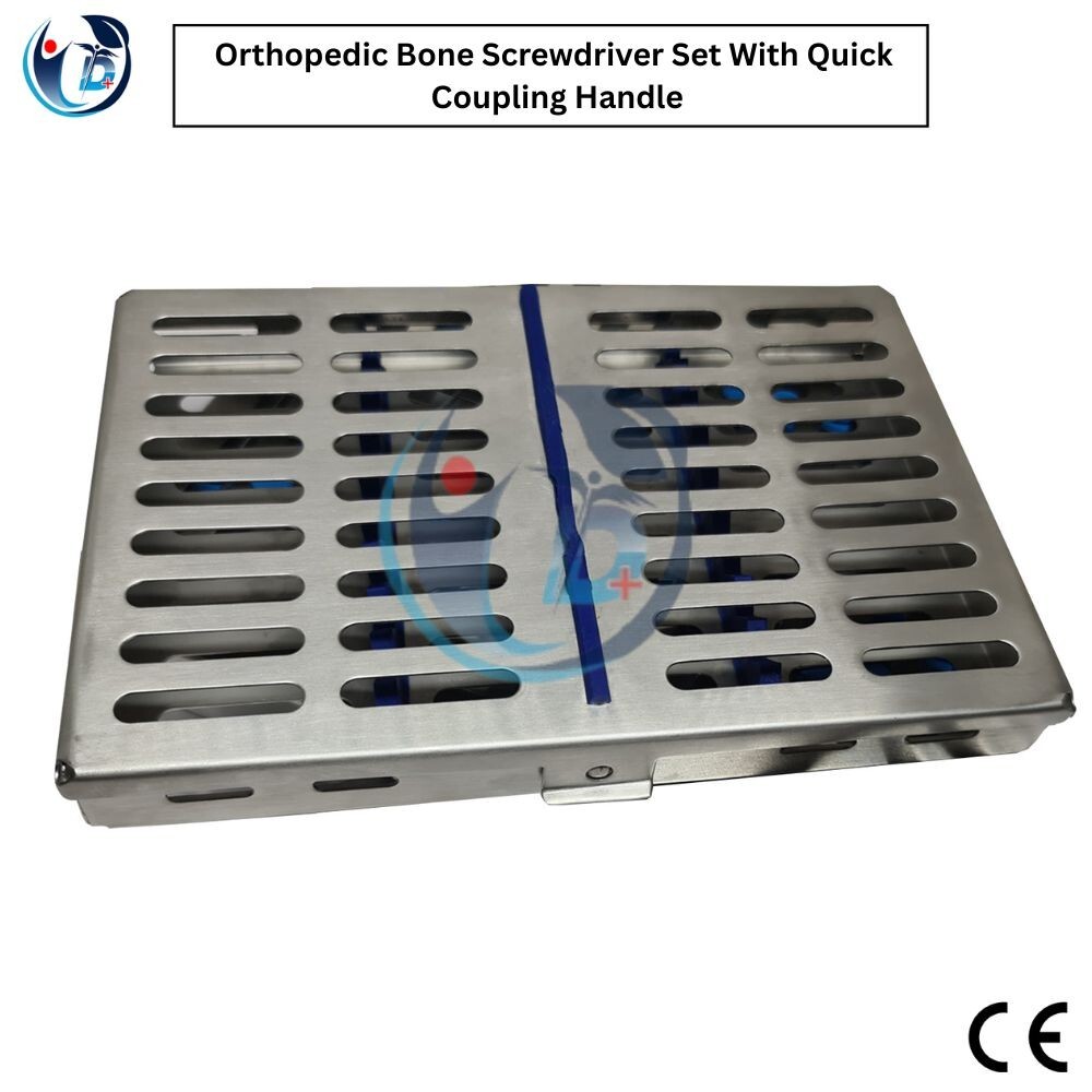Orthopedic Bone Screwdriver Set With Quick Coupling Handle Surgical Instruments