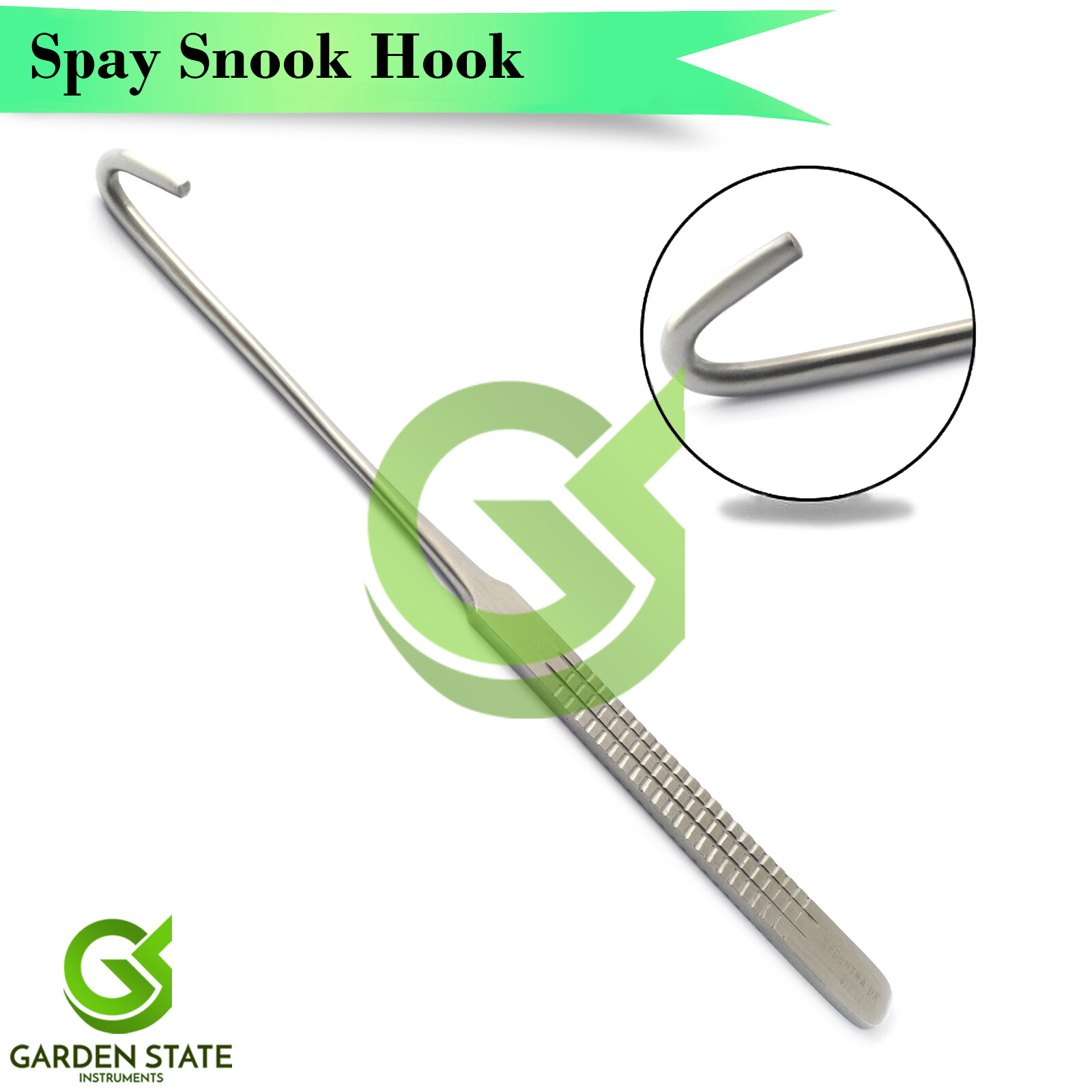 Spay Snook Hook Small Animal Uterus Ovaries Removal Veterinary Surgical Tools
