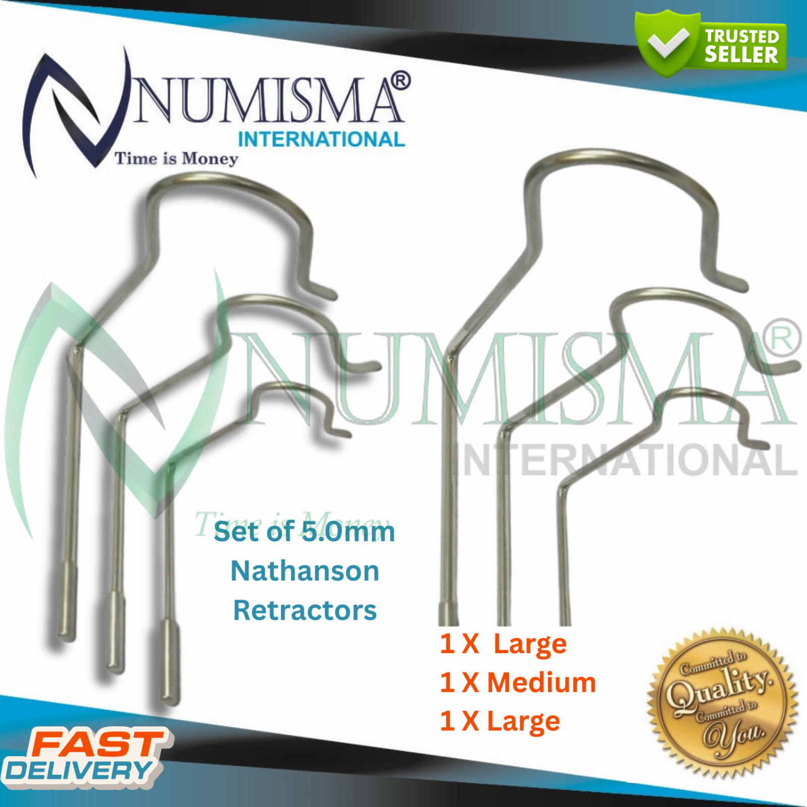 Laparoscopic Liver Retractor Nathanson Hooks Set 5mm Separador Instruments