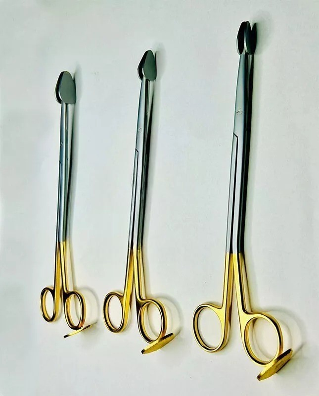 Trepsat Face Flap Dissector Scissors Set of 3pcs Lenth 18CM