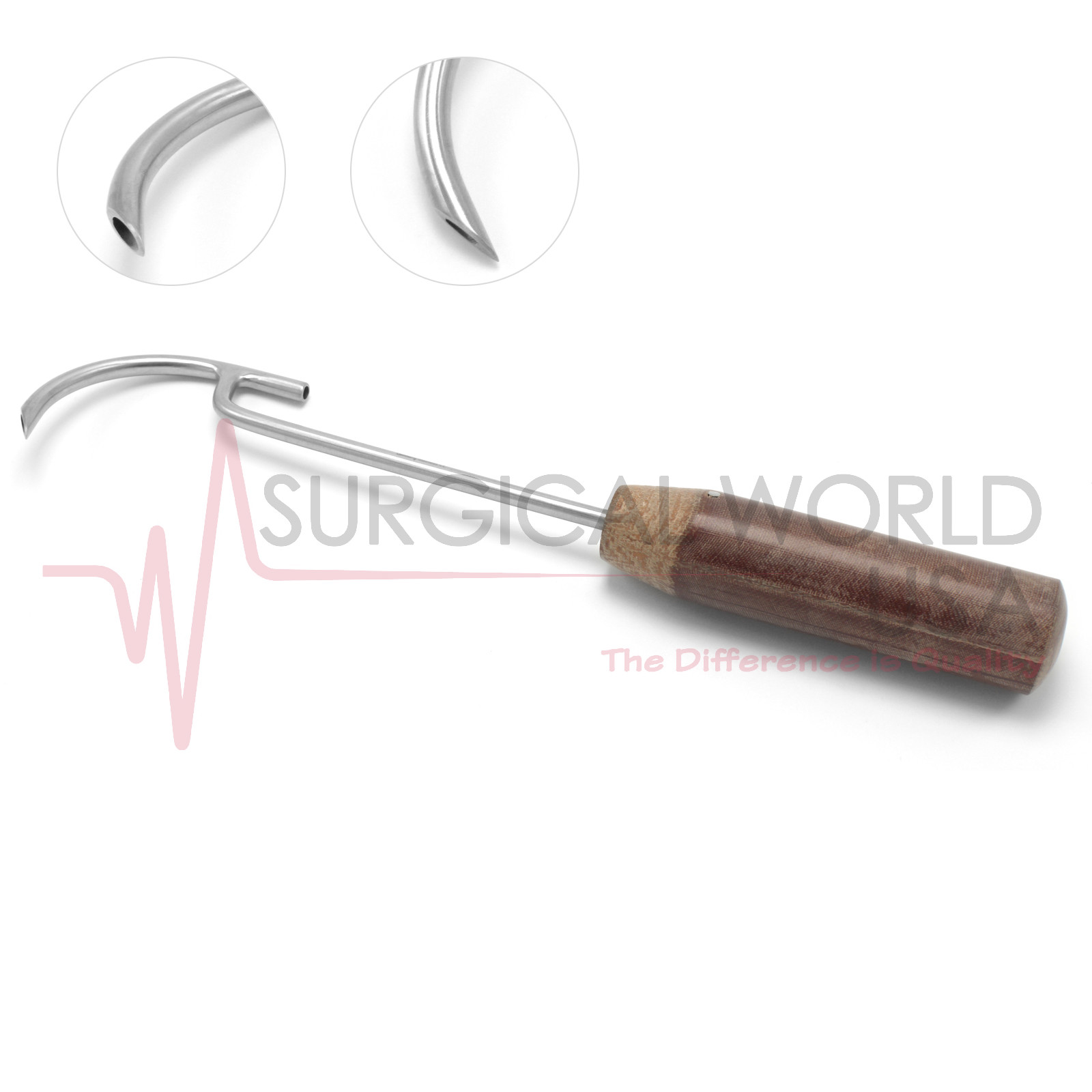 Orthopedic Wire Passer 45mm Fiber Handle Cerclage Wires Surgical Instrument