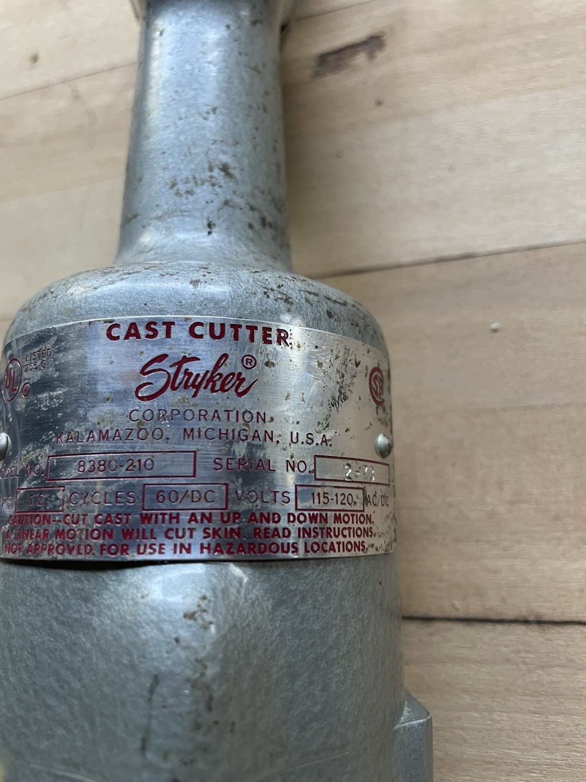 Stryker Orthopedic Cast Cutter Model 8480-210 12 Amps. Works!