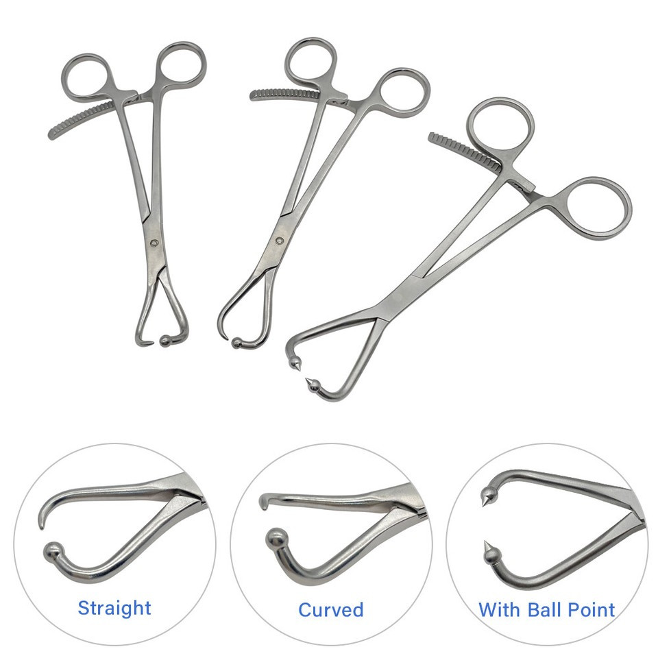 3-Piece Orthopedic Reduction and Plate Holding Forceps – Surgical Instrument Set
