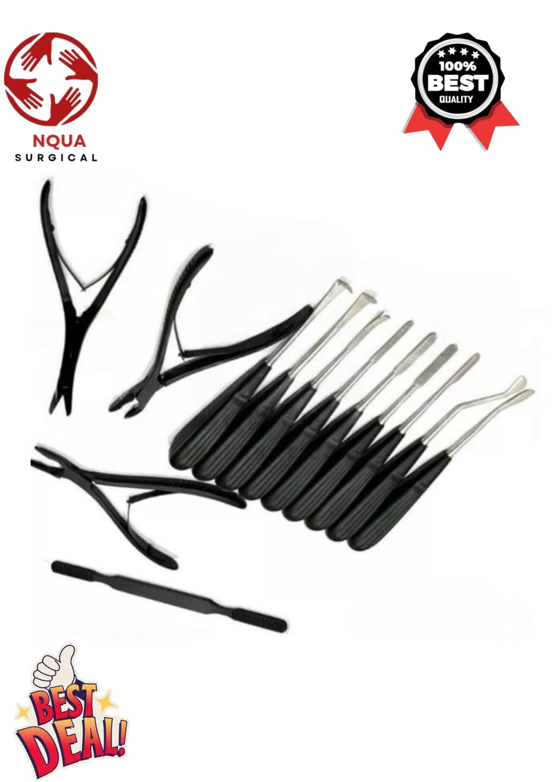 Laminectomy Set 13 Pcs Black Coated Surgical Orthopedic Surgical Instruments A+