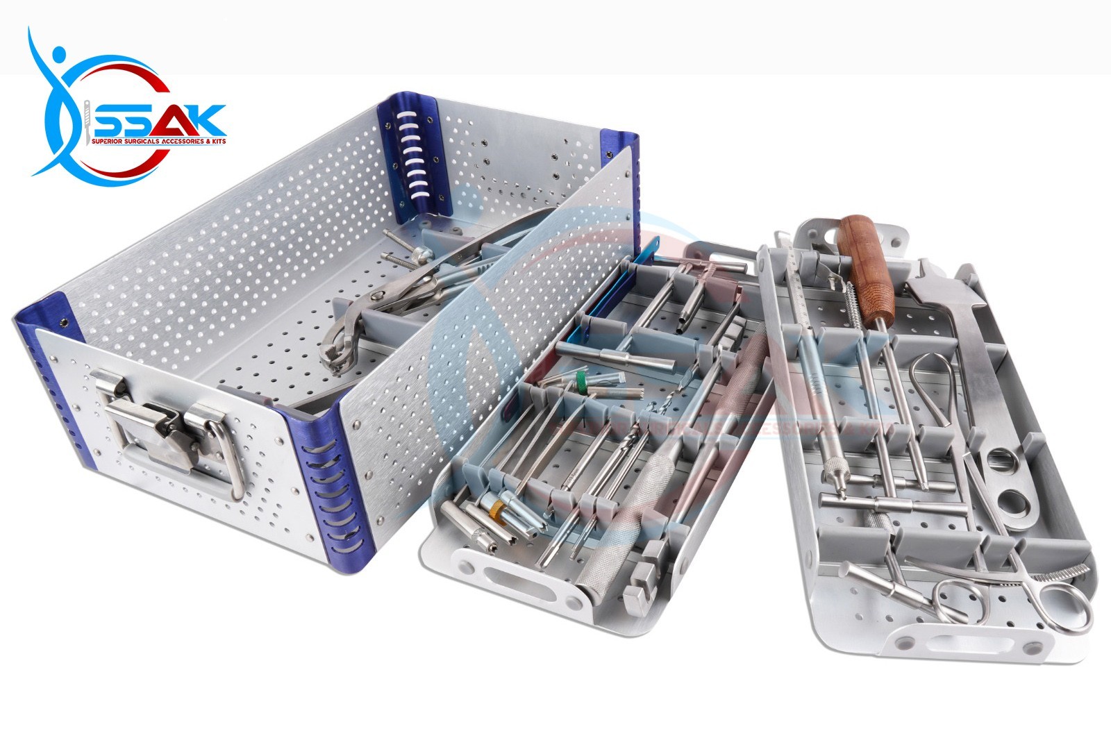 Large Fragment Orthopedics Instruments Sterilization Surgical Box Set 30 PCS A+