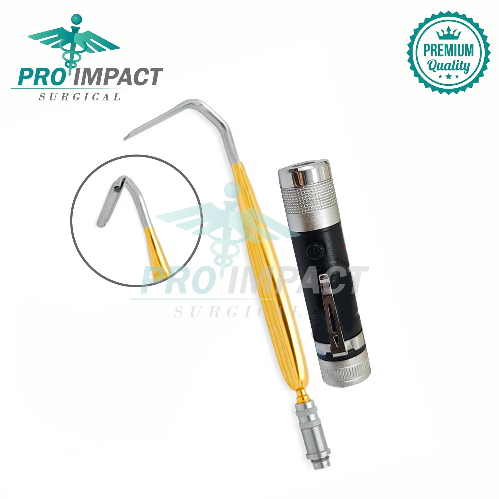 Aufricht Nasal Retractor Fiber Optic With Led Light Nasal Instruments