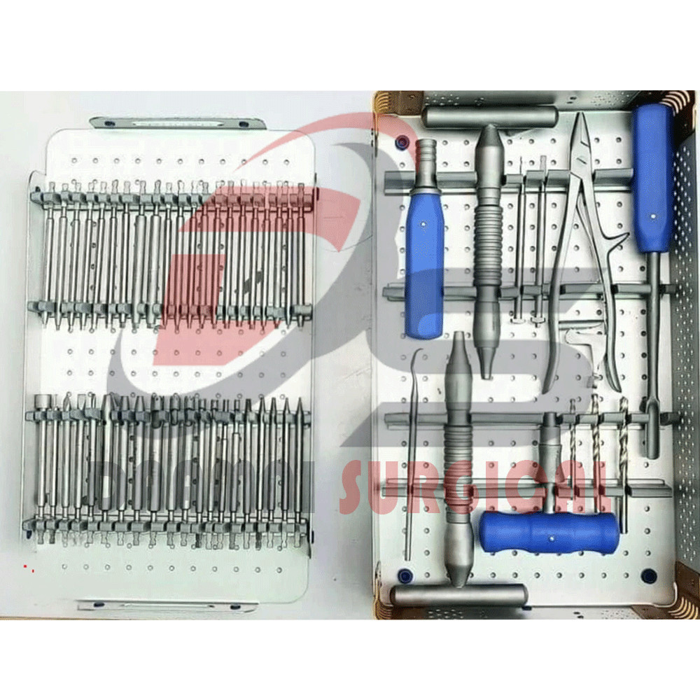 Broken Screw Extractor Set 53 PCS Surgical Screw Removal Orthopedic