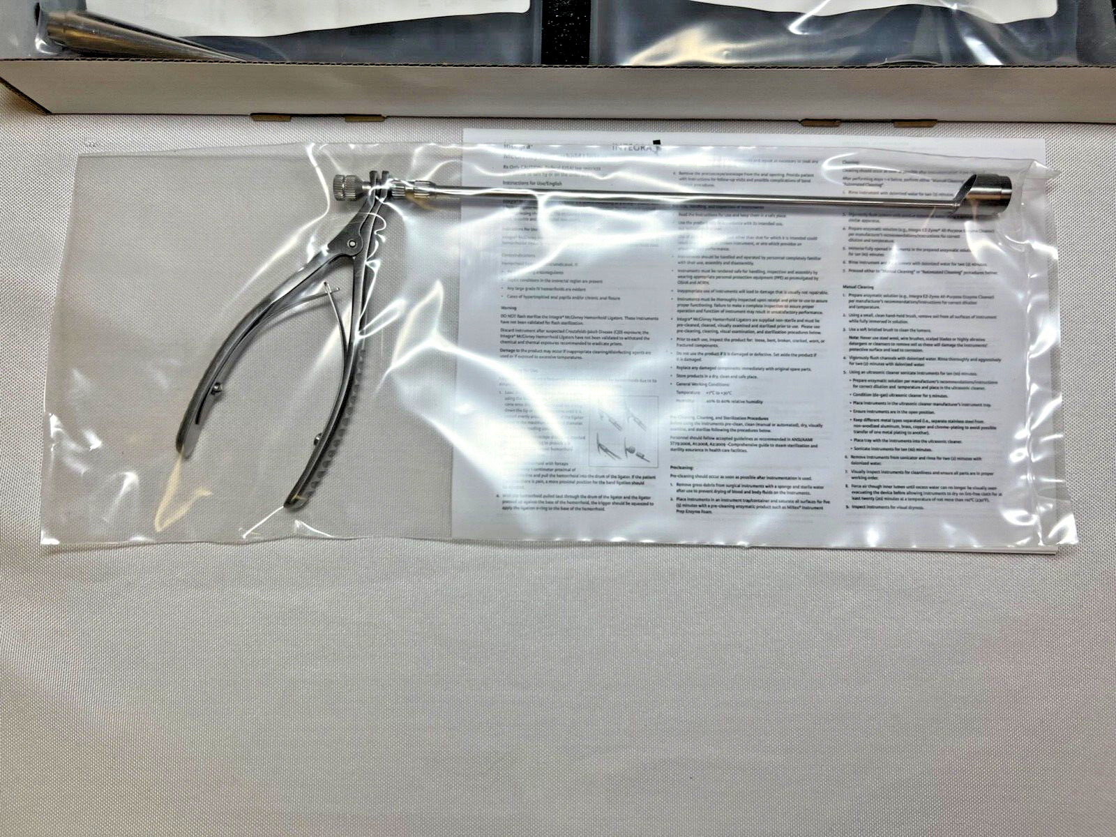 Integra 28-154B McGivney Hemorrhoidal Ligator 7-3/4″ w/ Loading Cone & O-Rings