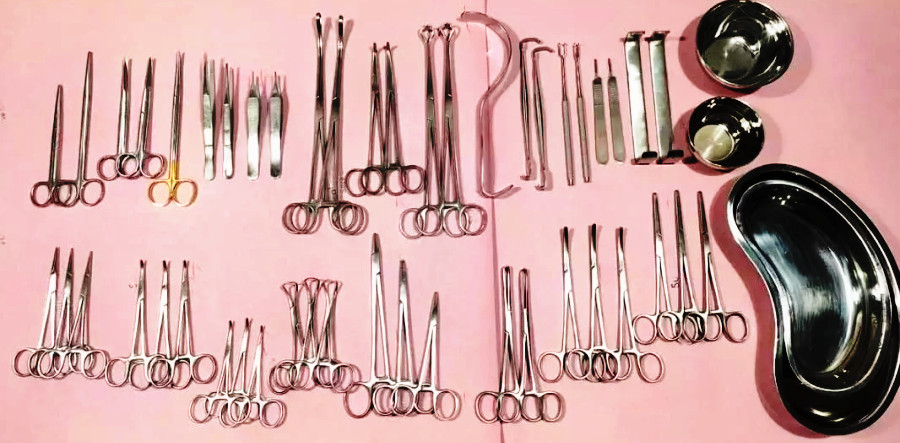 50Pcs General Surgery Basic Laparotomy Surgical Instruments Set