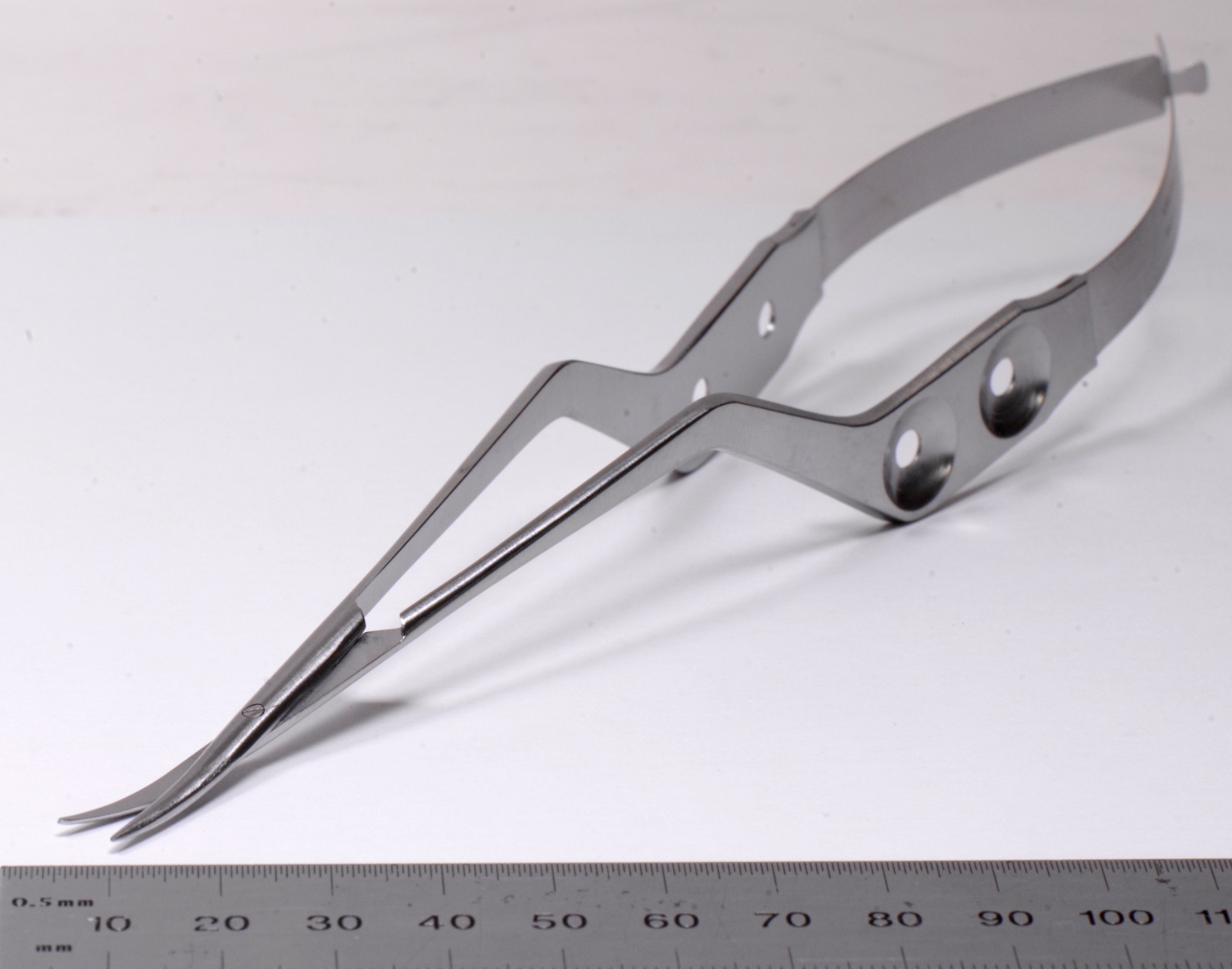 V. Mueller #NL4004 Yasargil Scissors 8″ Curved Bayonet Micro Surgical Stainless