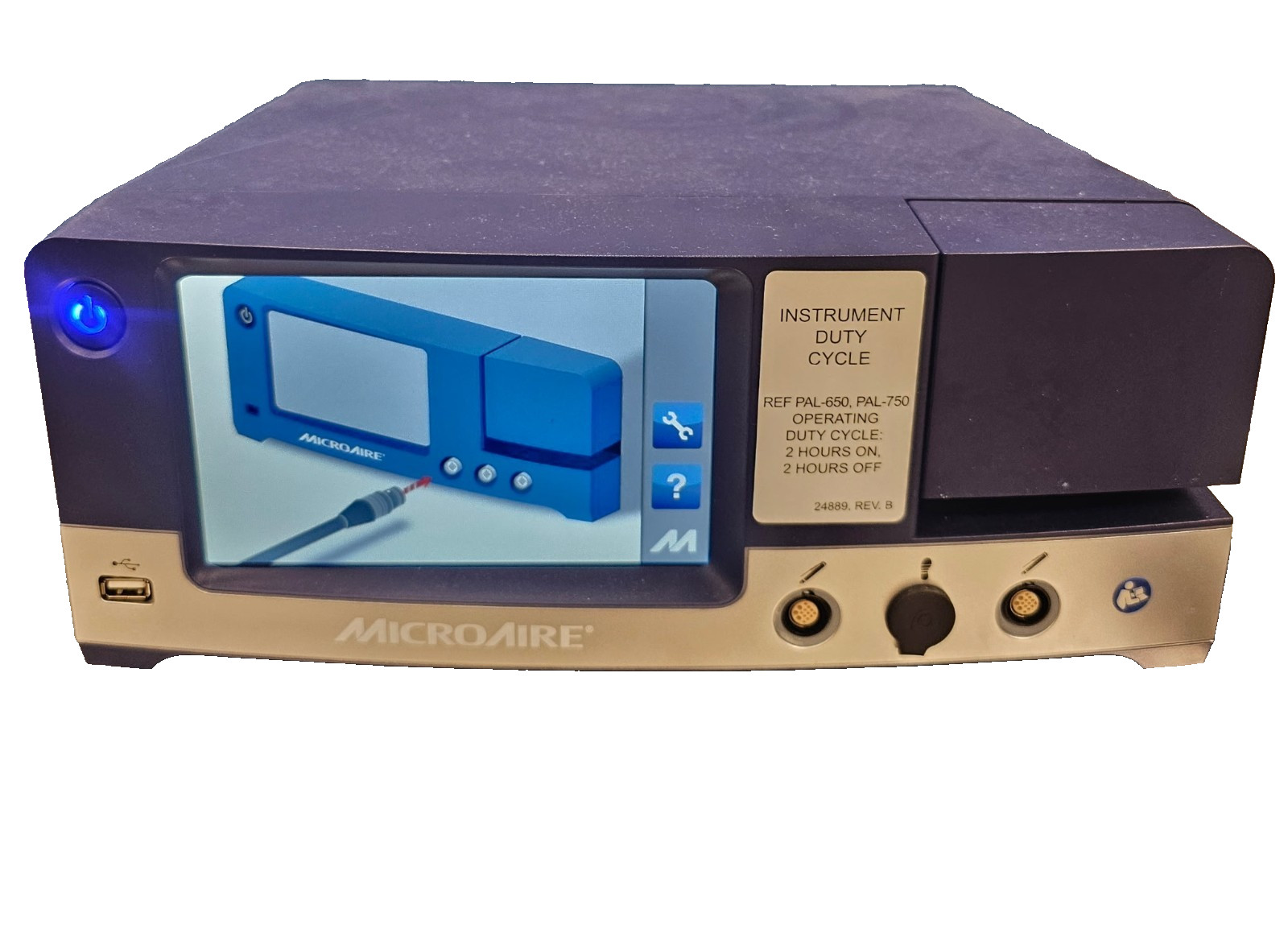 MicroAire PAL 750 with 5020 console, 2 Hand Pieces, 4 Cables and tubing