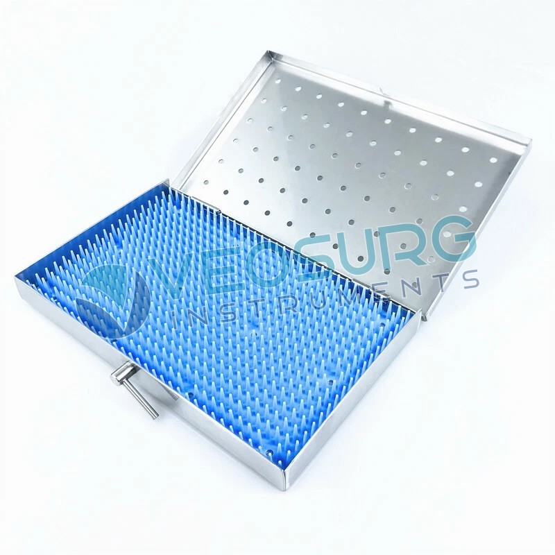 Titanium Blue Coated Microsurgery Ophthalmic Instrument 7pcs Set With Tray