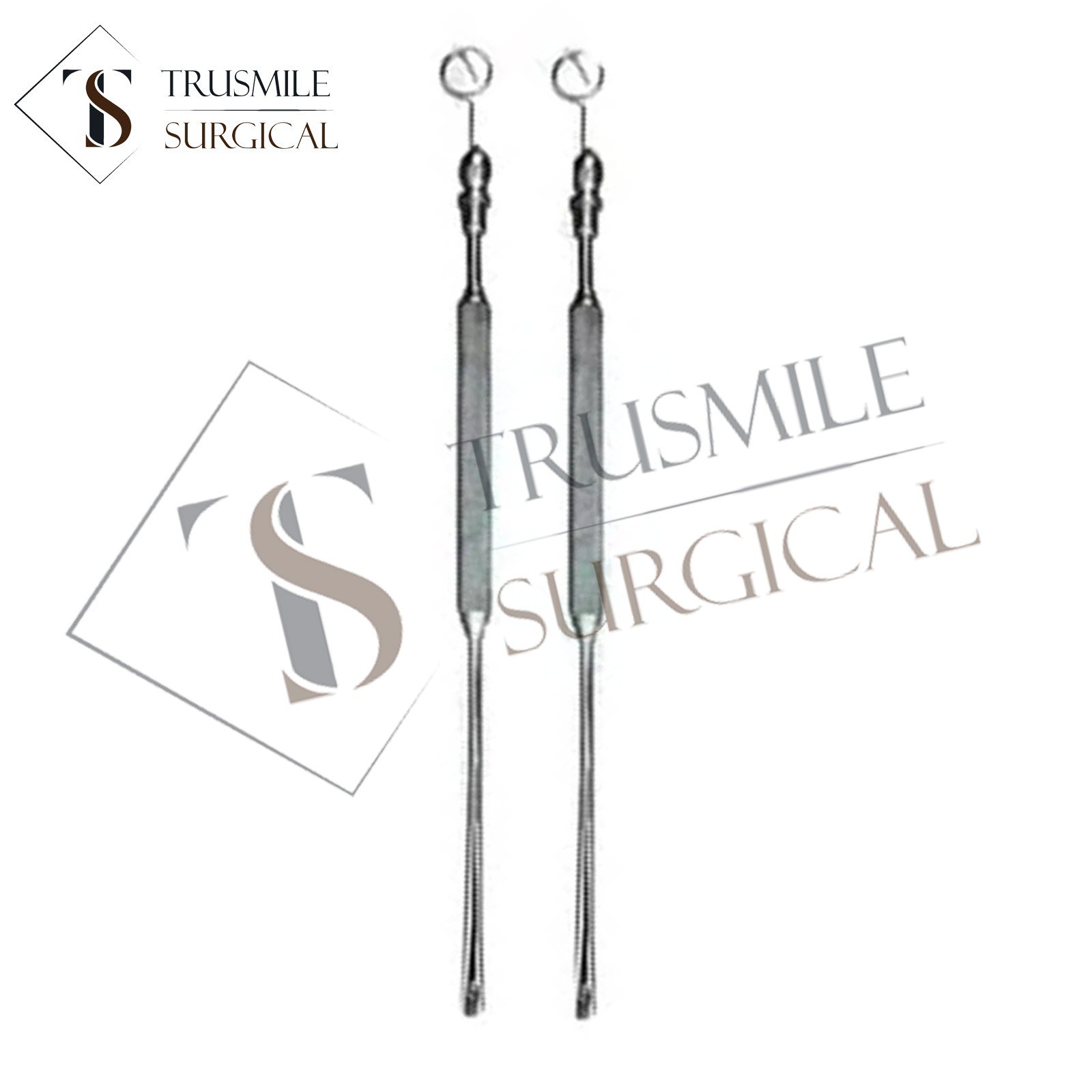 2pcs Gromed Freer Septum Periosteal Elevator with Suction 19cm (7½) surgical