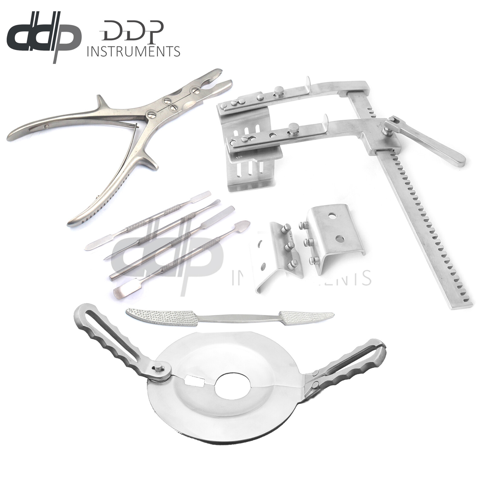 Burford-finochietto Percy Amputation Retractor Bone Rongeur & Spatula Wax Ortho