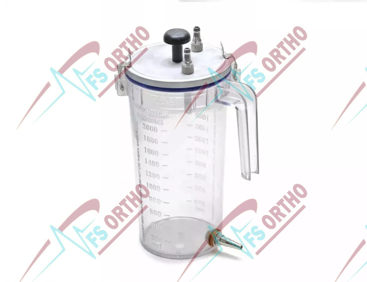 Fat Collection Canister 2000ml Reusable and Autoclavable Plastic Surgery