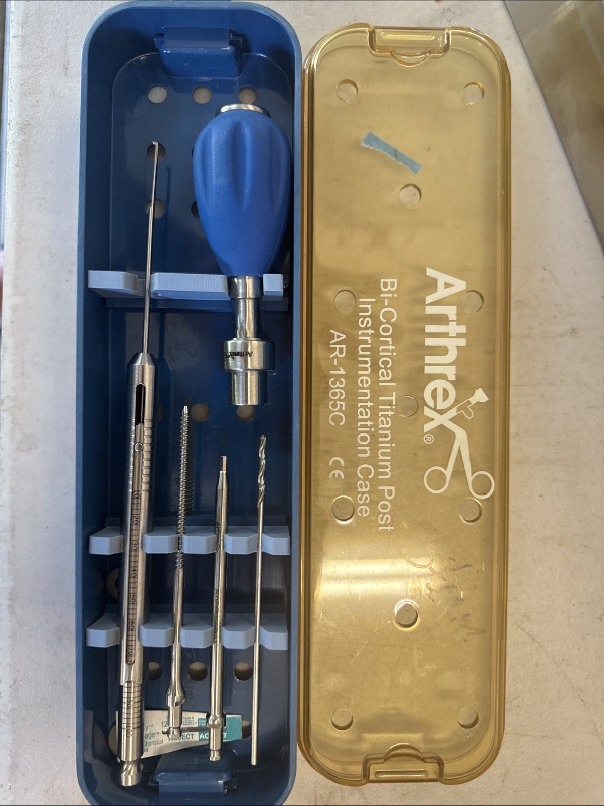 Arthrex AR-1365C Bi-Cortical Titanium Post Instrumentation Set