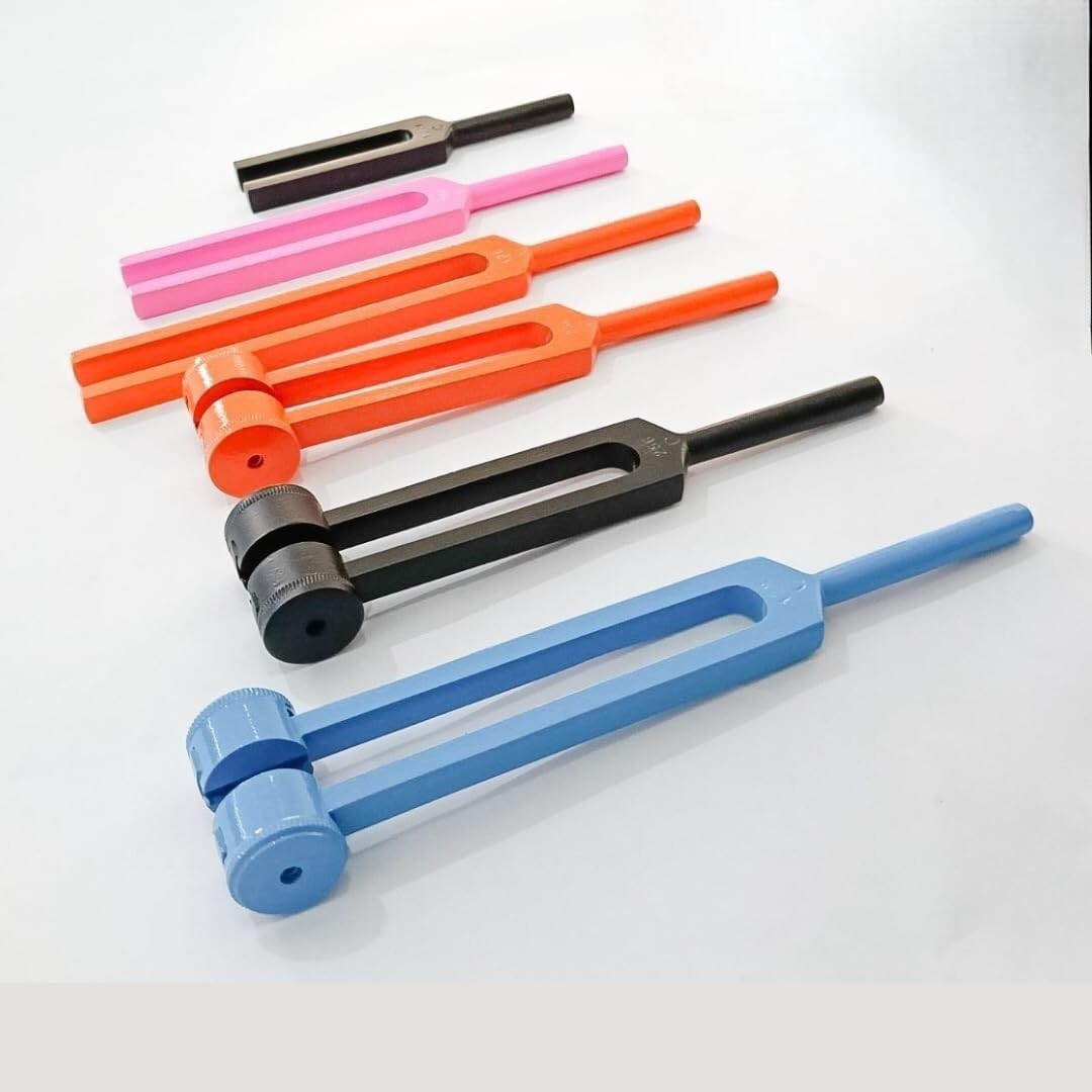 6-Piece Tuning Fork Set – Precision Aluminum Alloy Set for ENT Evaluation