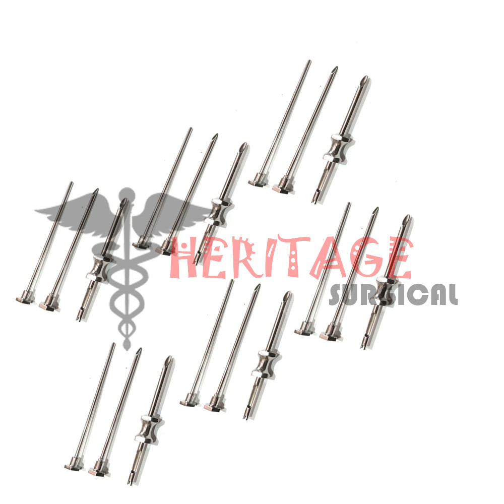 Set Of 6 HRT TROCAR 3.5mm And 4.5mm Cannula & Obturator
