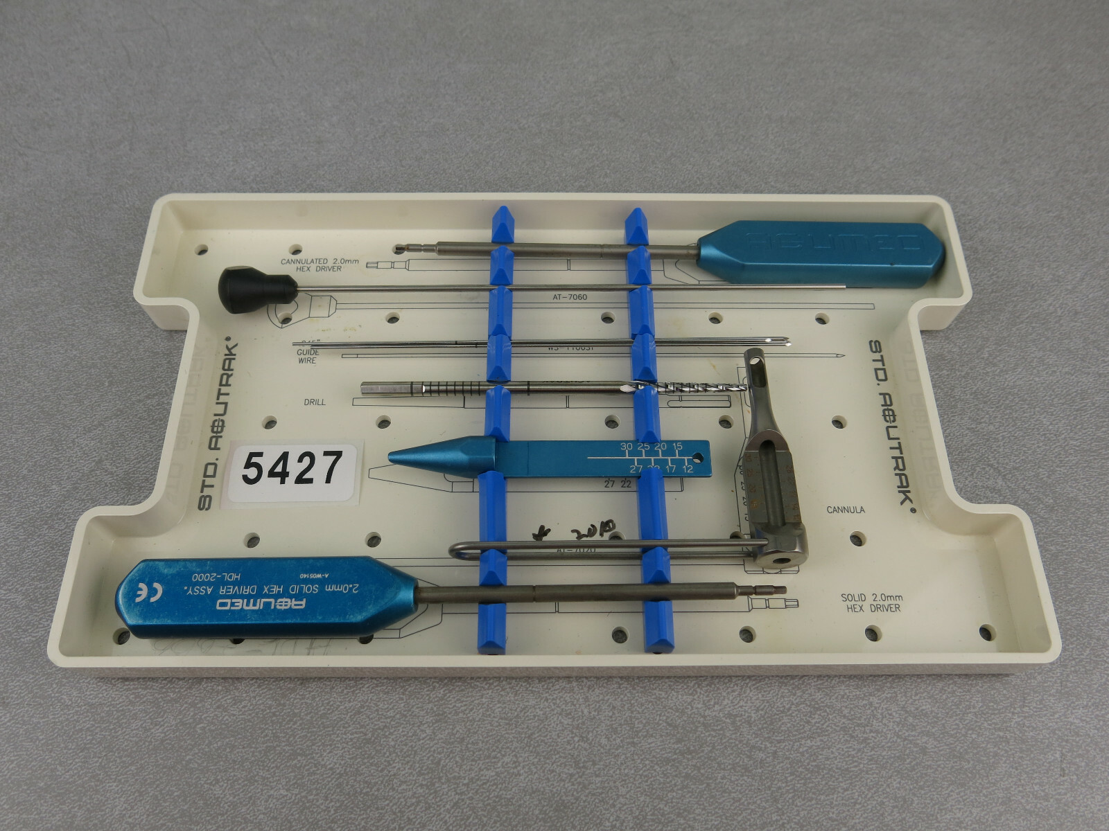 Acumed Acutrak STD Mini AT-7017 Standard Surgical Orthopedic Instrument Set