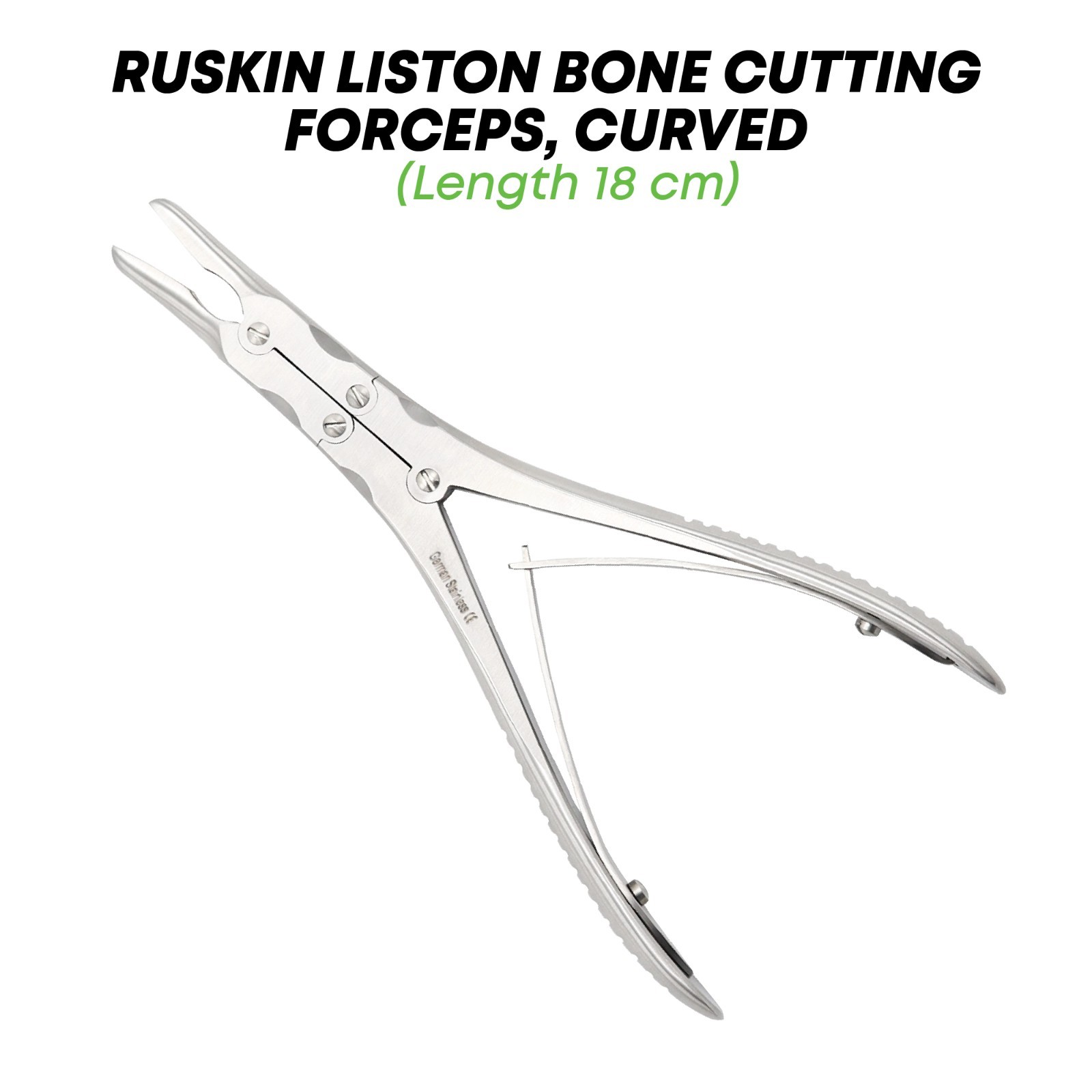 Ruskin Liston Bone Cutting Forceps 18 cm Curved Surgical Orthopedic Instruments